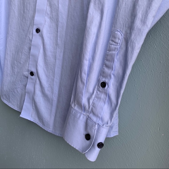 ‼️sold H&M • Premium Cotton Blue Button-Up Dress Shirt - Picture 2 of 6